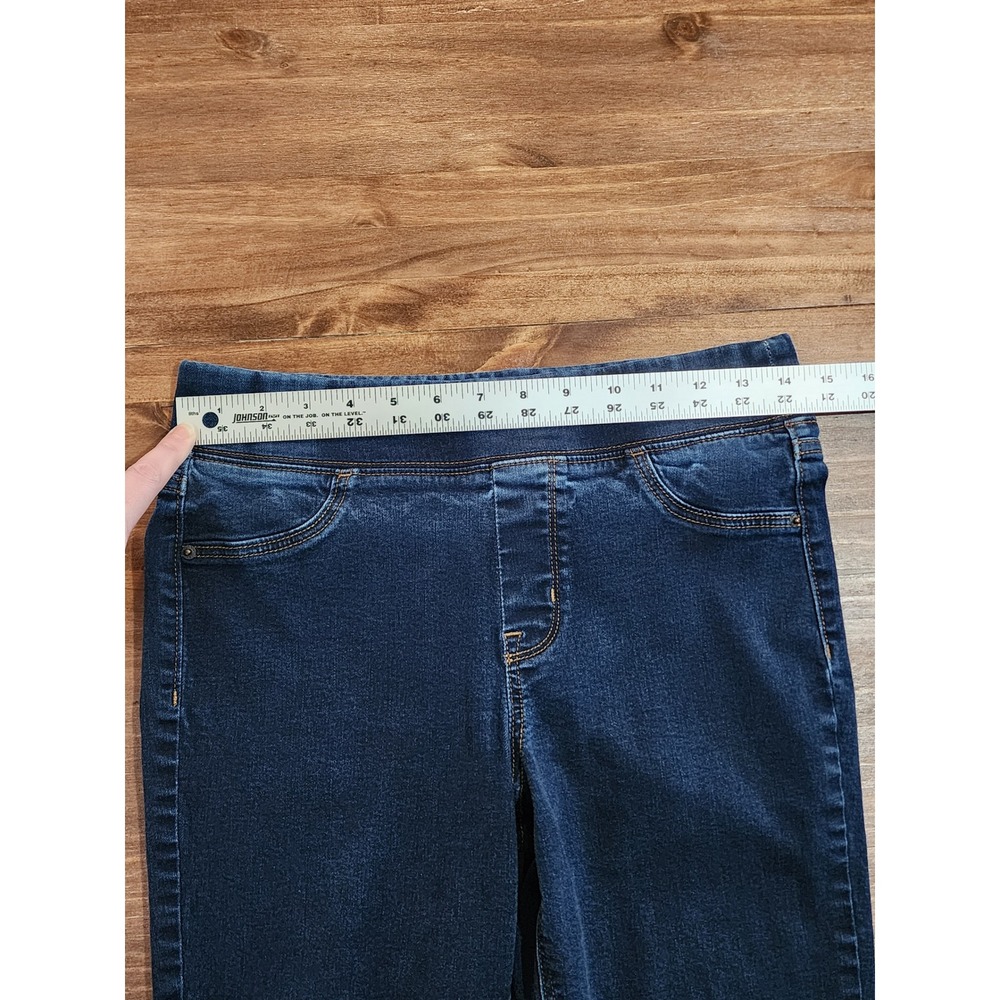 Old Navy Women 6 Long Rockstar Jeggings Mid Rise Dark Wash Stretch Minimalist - Picture 3 of 8